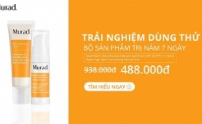 Đánh bay nám sau 7 ngày cùng Murad - Siêu khuyến mãi mua 1 TẶNG 1