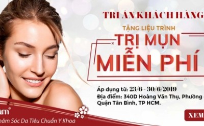 Chương trình tri ân khách hàng “ Trị mụn miễn phí - ngại gì không đến”