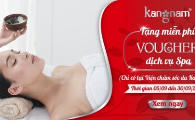 Kang Nam tặng miễn phí Voucher dịch vụ Spa 