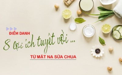 Điểm danh 8 lợi ích tuyệt vời từ mặt nạ sữa chua 