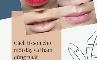 Màu son phù hợp cho môi thâm và dày hot nhất, được ưa chuộng nhất