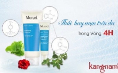 4h “bay mụn” với sữa rửa mặt trị mụn Murad Clarifying Cleanser