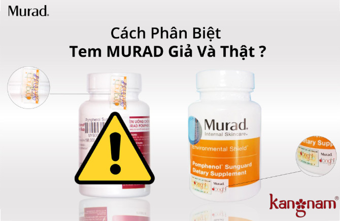 cách phân biệt tem Murad thật giả