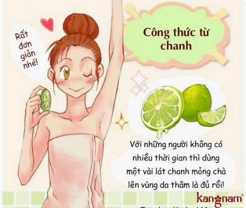 cách trị thâm nách hiệu quả nhanh chóng