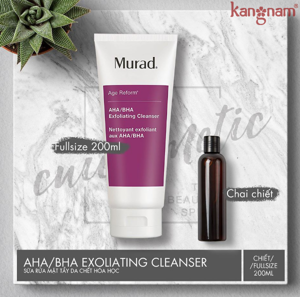 Sữa rửa mặt tẩy da chết Murad AHA/BHA Exfoliating Cleanser