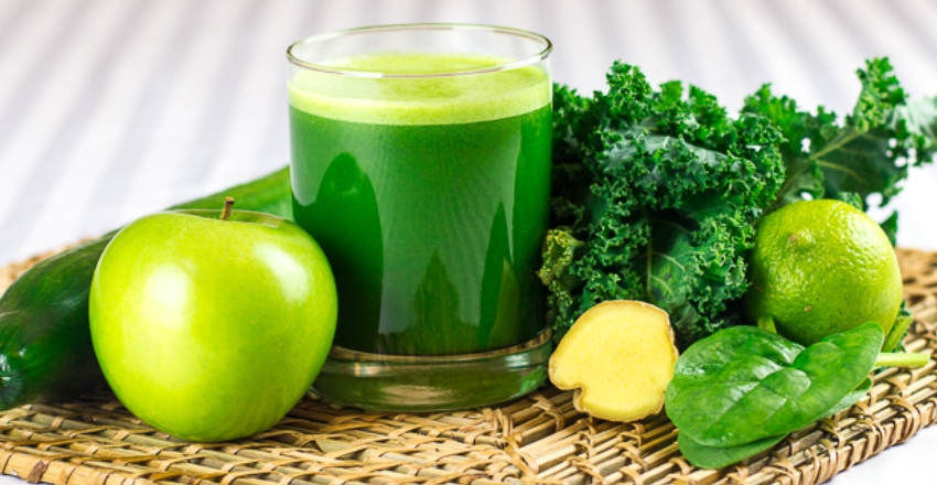 nước ép rau xanh rất tốt cho da
